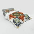 thumbnail image 3 of Oriental Duvet Cover Set, Turkish Ottoman Eastern Design Flowers Moroccan Image, Bedding Set with Shams and Fitted Sheet, 3 Sizes, by Ambesonne, 3 of 3