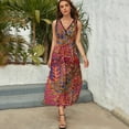 thumbnail image 3 of Mola De Panama Turtle Sleeveless Dress Dresses Women Summer Evening Dresses Ladies Bohemia Long Dresses, 3 of 9