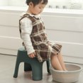 thumbnail image 4 of HLONKTall Plastic 1 Step Stool Plastic Mini Stool for Home Portable Single Level Step Ladder Foot Stool for Kitchen Bathroom Bedroom and Garage, 4 of 8