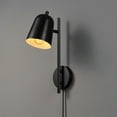 thumbnail image 4 of Globe Electric 91006001 Eastmont 16" Tall Hardwired Or Plug-In Wall Sconce - Black, 4 of 7