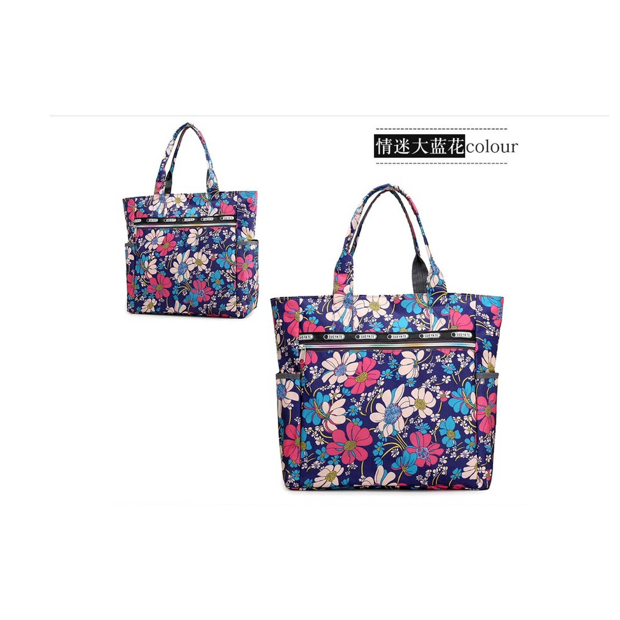 Sayoo Fashion Womens Large Floral Printed Handbag Shoulder Bags Tote Purse Hobo Satchel Bag Multicolor