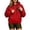 Red, variant on Bigetiay Snack Hoodie for Women Men, Pet Dog Holder Carrier Sweatshirt, Kangaroo Pouch Hoodie with Large Pocket Fall Winter Clothes, Size XXL