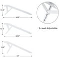 thumbnail image 6 of Unipaws Foldable Wooden Pet Ramp Adjustable Height, Dog Ramp for Small Dogs, White, 6 of 7