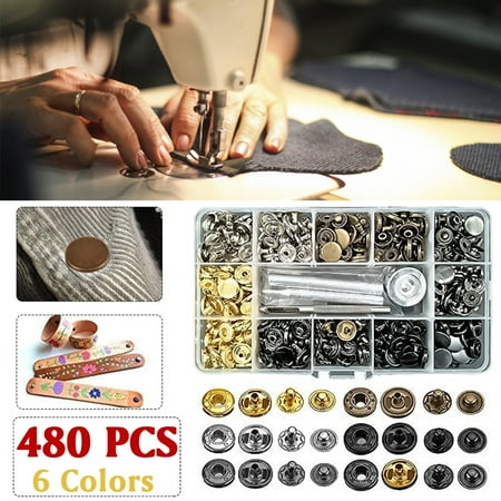 - Set of Vintage Antique Bronze Stud Metal Snap Press Buttons Sew Fasteners 12.5mm