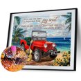 thumbnail image 2 of Cuadros Decorativos 5D DIY Likrtyny Diamond Painting Kits Full Round Drill Camión Rojo 50 X 40 cm, 2 of 9