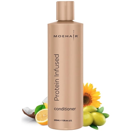 Moehair Protein Infused Conditioner for Dry, Damaged Hair 12 fl oz | All Hair Types | Sulfate-Free