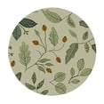 thumbnail image 4 of BANET Sage Green Leaves Round Fitted Tablecloth with Elastic Edged Decorative Kitchen Dining Table Cloth Cover Fits  Round Table 46"-50, 4 of 8