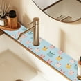 thumbnail image 2 of Yayeee Faucet Mat for Kitchen Sink 30" Diatomite Long Splash Guard Pad, Cute Rabbits, 2 of 7