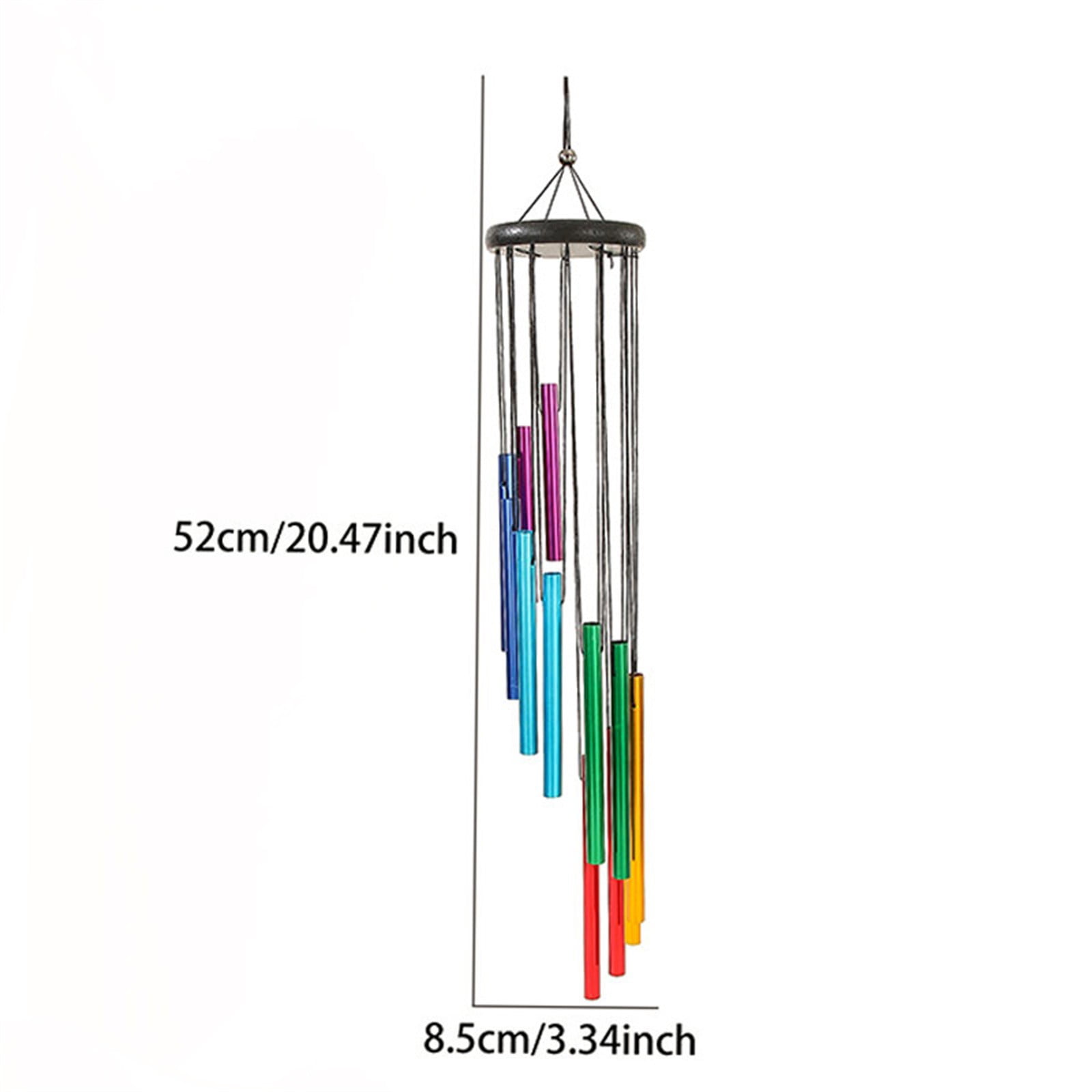 Aluminum Tube Wind Chimes for Outside – 12 Classic Tuned Music Tubes,Outdoor Waterproof Hanging Decor for Garden Patio Terrace Balcony,Sympathy Gift