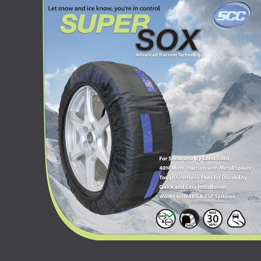Peerless S50 SuperSox Vehicles/Light Truck Snow Vertical Jogged Strip Pads, Pair