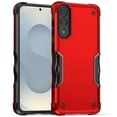 thumbnail image 2 of For Samsung Galaxy S25 EDGE Slim Tough Shockproof Hybrid Heavy Duty 2in1 Dual Layer TPU Bumper Rugged Rubber Defend Armor Cover, XPM Phone Case [Red], 2 of 8
