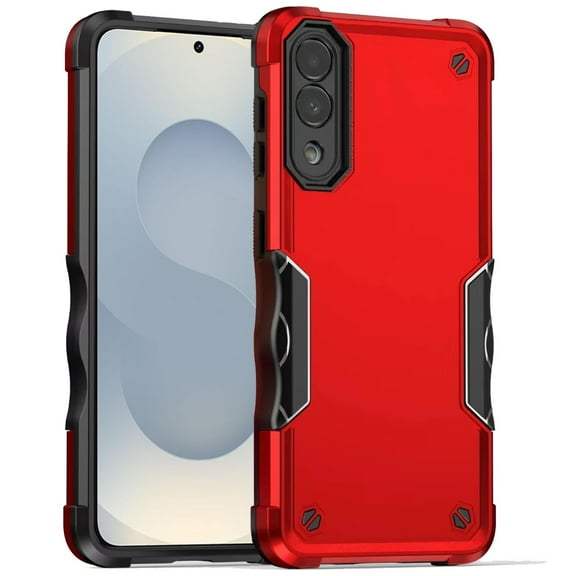 Galaxy S25 Edge Tough Hybrid Case - Red