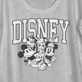 thumbnail image 2 of Women's Mickey & Friends Retro Black and White Group  Scoop Neck Athletic Heather 2X Large, 2 of 4