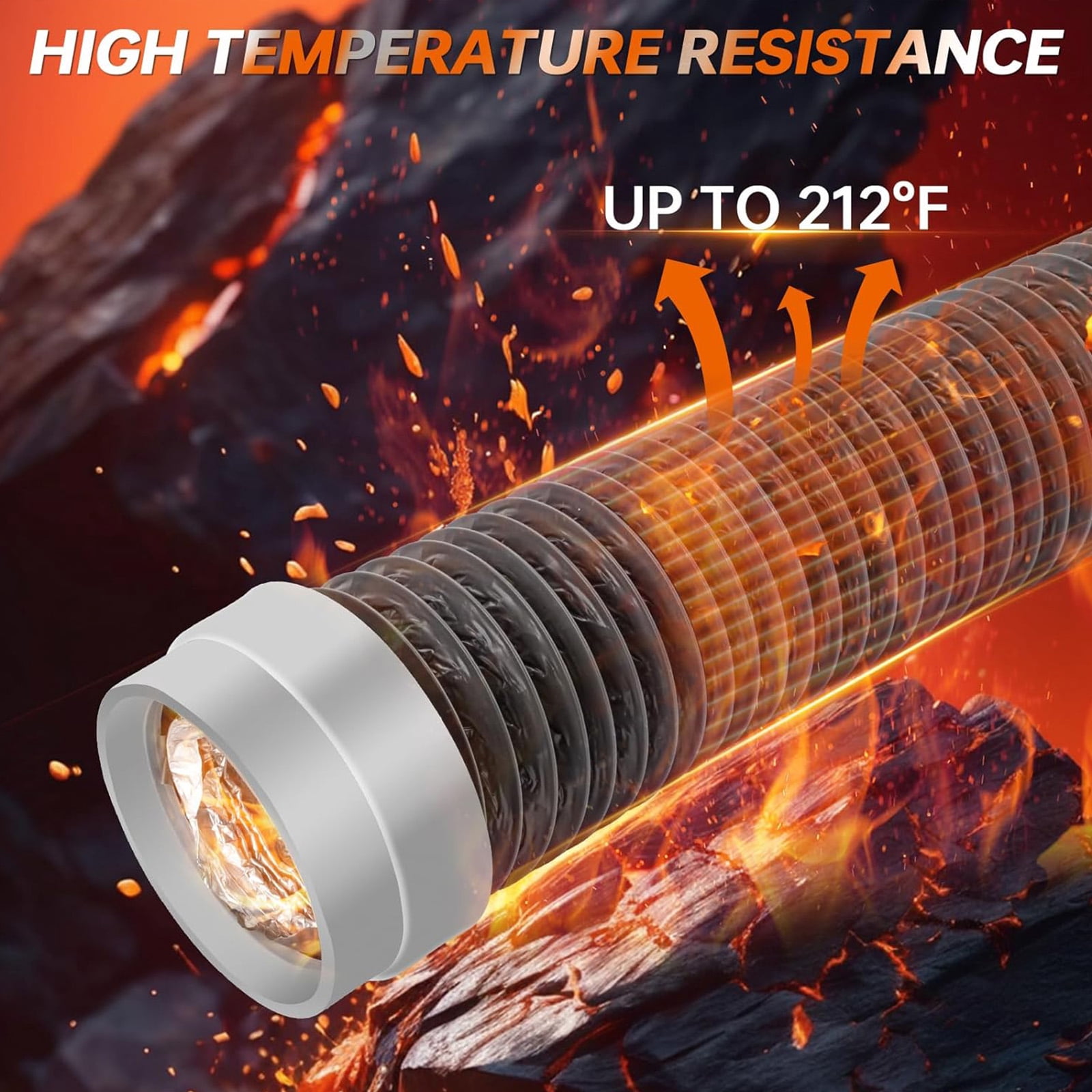 Multi Functional Dryer Vent Hose 5 feets for Easy Installation High Efficiency and Versatile Applications
