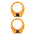 thumbnail image 3 of Soidarity Candado de bicicleta Cable de acero 4 dígitos antirrobo Scooter eléctrico montando suministros de seguridad naranja sin soporte Type1 NO1, 3 of 6
