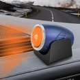 thumbnail image 2 of Car Heater Defrost Heater 12v 120w Portable Windscreen Fan With High Power Car Heater Fan For Fast Heating Defrost Defogger (navy-12v), 2 of 5