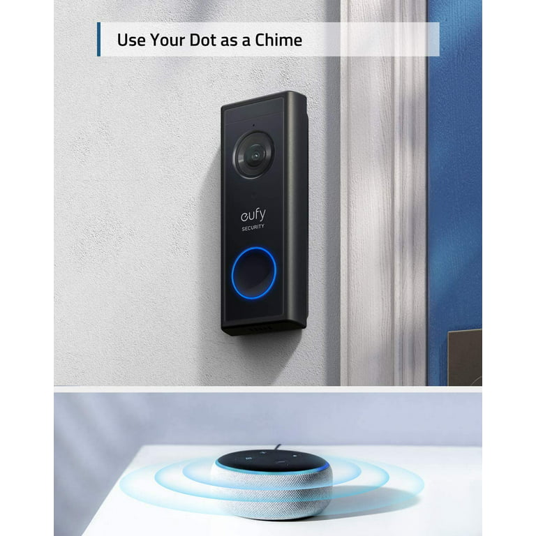 Eufy Security T8212111 Smart Wi-Fi 2K Battery Video Doorbell with Chime  READ