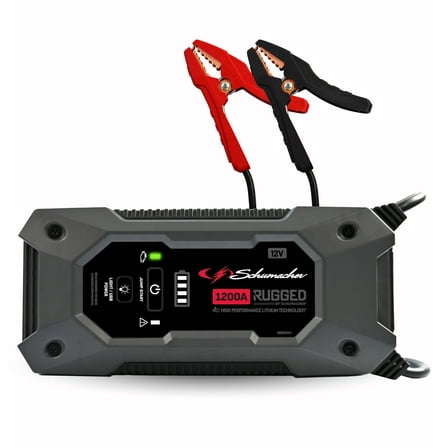 Schumacher Electric Rugged 1200A Lithium Car Battery Jump Starter and Power pack/Jump Box, USB Charging, 12V Sport, Auto, and Marine Batteries, SL1668