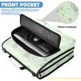 thumbnail image 6 of Zipper Binder with Shoulder Strap 2 inch 3 Ring Waterproof File Folder Organizer Bag 500 Sheet Cute White Jellyfish, 6 of 8