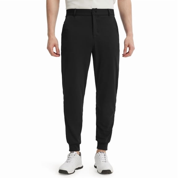 MASKERT Men's Golf Jogger Pants- Lightweight with 3 Pockets Slim Fit Soft Stretchy Tapered Work Casual Sports Pants Suitable for Various Occasions