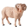 thumbnail image 1 of 1 Pce Modèle de Faune Simulée Décor Modèle de Mouton Réaliste Jouet Modèle d'Animal Réaliste Artisanat Éducatif Modèle de Mouton Jouet pour Enfants Maison École Style Mouton à Corne Courbée, 1 of 8