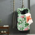 thumbnail image 5 of RMDQTR Durable Large Laundry Backpack with Drawstring Closure Ideal for Laundry Trips,Travel&Camping Flamingos at Rest, 5 of 7