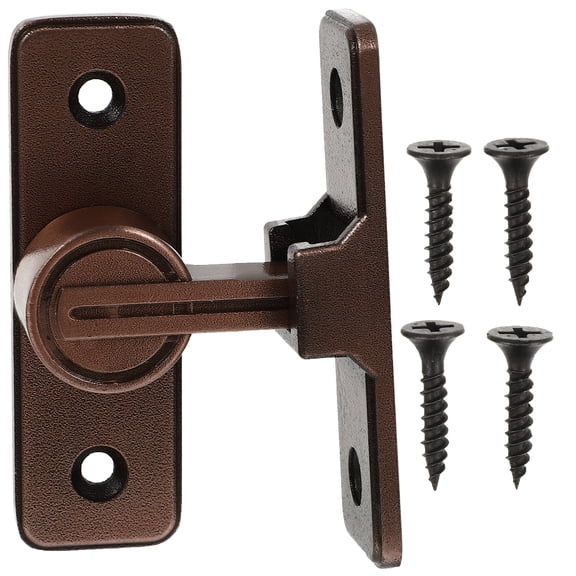 Plug 90 Degree Lock Bolt Barn Through Security Latch Flips Door Indoor No Punching