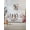 Ivory, variant on Pink Roses Couch Cover, Spring Horseshoes Floral Leaves Rustic Oversized Sofa Cover Blanket for 3 Cushion Couch, Sectional Sofa Slipcover Furniture Protector for Living Room Bedroom 71''x150''