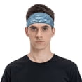thumbnail image 4 of Uemuo Ocean on Striped Printed Sports Headbands for Men Women,Moisture Wicking Workout Headband, Sweatband Headbands,Non-slip Workout Gym Yoga Headband, 4 of 9