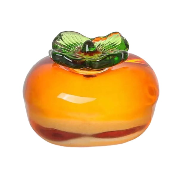 Figura de fruta artificial, escultura de fruta, estatua coleccionable, fruta de simulación Caqui