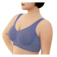 thumbnail image 2 of Daystry Womens Wireless Bras Full Coverage Comfortable Seamless Everyday Bras Soft Light Support Bras, 2 of 5