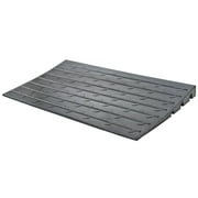 Silver Spring 2.5in High Rubber 3-Channel Threshold Ramp for Wheelchairs, Mobility Scooters, and Power Chairs, with Slip-Resistant Surface - DH-UP-8