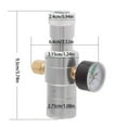 thumbnail image 3 of CO2 Regulator Adjustable 0-150PSI Pressures Control Valves Metal Texture for Home Brew and Sodas Water Applications, 3 of 8