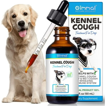 Dog Cough Treatment - Kennel Cough for Dogs - Dog Allergy Relief - Natural Cough Supplement for Dogs - Herbal Drops for All Breeds & Sizes Natural Cough Supplement for Dogs