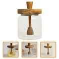 thumbnail image 6 of Glass Honey Pot Home Kitchen Honey Jar with Wooden Dipper and Lid Honey Container, 6 of 7