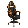 thumbnail image 1 of Flash Furniture X40 Gaming Chair Racing Ergonomic Computer Chair with Fully Reclining Back/Arms, Slide-Out Footrest, Massaging Lumbar - Black/Orange, 1 of 4