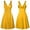 A0810-Yellow, variant on QUINDOS Dresses for Women 2025 Sleeveless Ball Gown V-neck Holiday Party Dresses Summer Wrap Slim Solid Color Mid Length Midi Womens Dresses