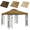 grey, variant on Dolemoduo 2-Tier Replacement Gazebo Canopy Top Patio 10'x10' PU Water Resistance Gazebo Canopy Replacement Top Cover-Grey