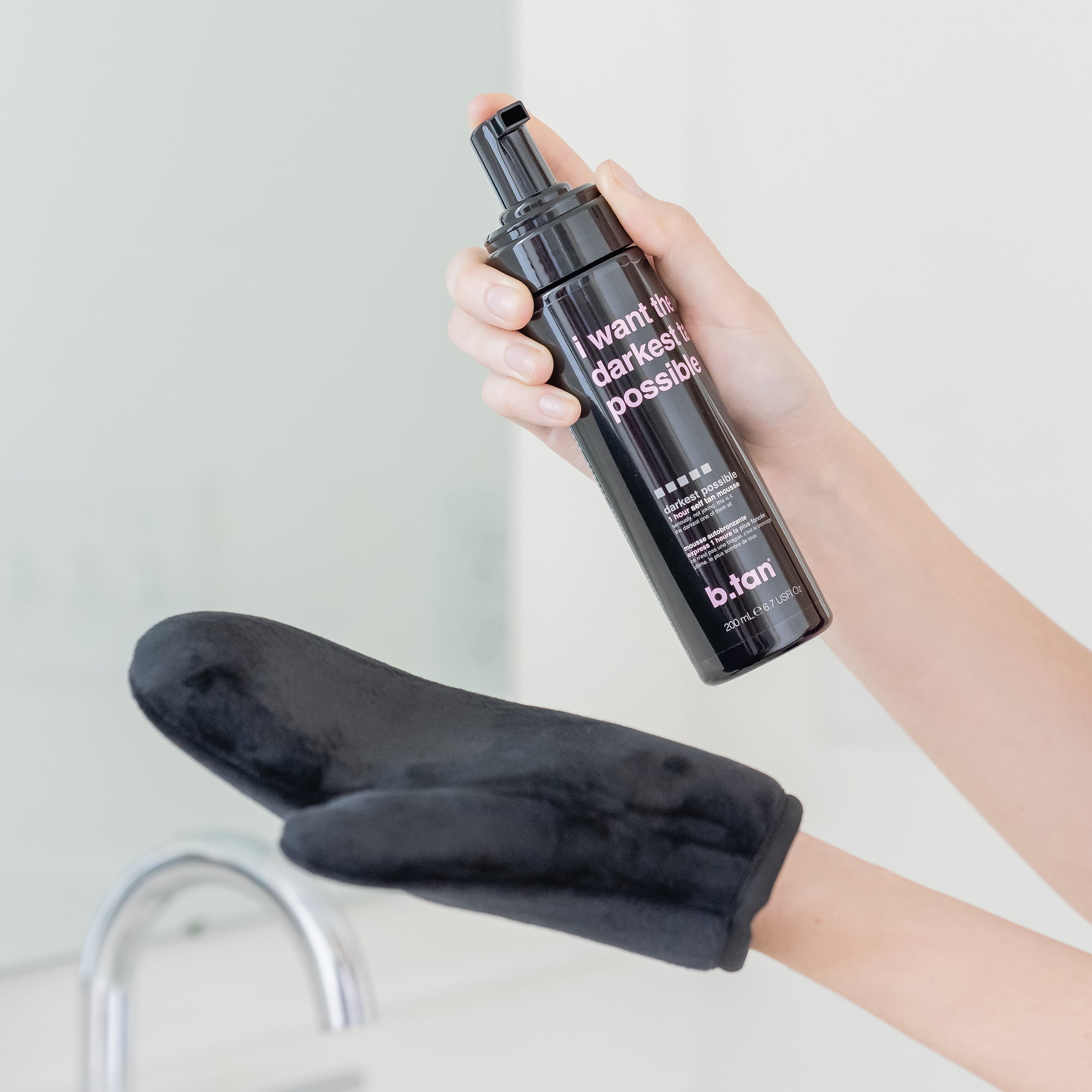 B.TAN Self Tan Mousse for Darkest, Sunless, Instant, Vegan