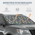thumbnail image 4 of Fotbe Cartoon Space 2-Piece Car Windshield Sun Shade | Sun Blocker for Car Windshield | Foldable Automotive Interior Accessories for Sun Protection-Large, 4 of 7