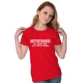 thumbnail image 4 of Funny Motherhood the Scariest Hood Womens Slim Fit Graphic Tee Brisco Brands S, 4 of 5