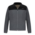 thumbnail image 3 of ZQUUVOU Men Casual Thick Fleece Cardigan with Zipper Pocket Patchwork Jacket (Gray,M), 3 of 7