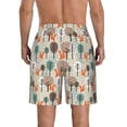 thumbnail image 3 of Naloa Squirrels and Trees Men's Beach Shorts, Surfing shorts, Swim trunks, Quick Dry Swim Trunks for Surfing Beach Fun - Medium, 3 of 9