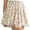 Beige, variant on Mini Skater Skirt for Girls Casual Boho Elastic Waisted Flared Skirts Floral Printed Ruffle Chiffon Skorts Summer Beach Outfits, Pink 1-2Years