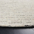 thumbnail image 3 of Safavieh Abstract Delia Distressed Wool Area Rug, Ivory/Blue, 8' x 8' Round, 3 of 11