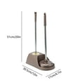 thumbnail image 3 of Toilet Brush and Plunger Set, 2 in 1 Toilet Plungers for Bathroom Heavy Duty Toilet Bowl Brush and Holder Toilet Plunger and Brush Set for Deeply Cleaning, Bathroom Cleaning Tools Combo, 3 of 6