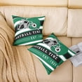 thumbnail image 2 of Boys Football Throw Pillow Cover for Football Lovers,American Football Decorative Square Pillow Case,Green White Geometric Stripe Pillow Cover,Sports Cushion Cover 18x18 Inch, 2 of 6