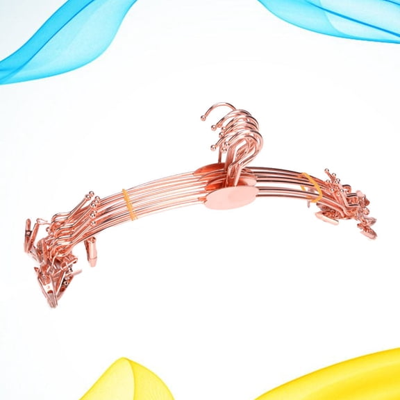 OULII 10Pcs Pink Clip Hangers Suitable for Home and Clothing Shops