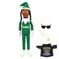 thumbnail image 3 of Snoop On A Stoop Dogg Muñeco Peluche Elfo Navideño para Amantes Del () Verde, 3 of 5