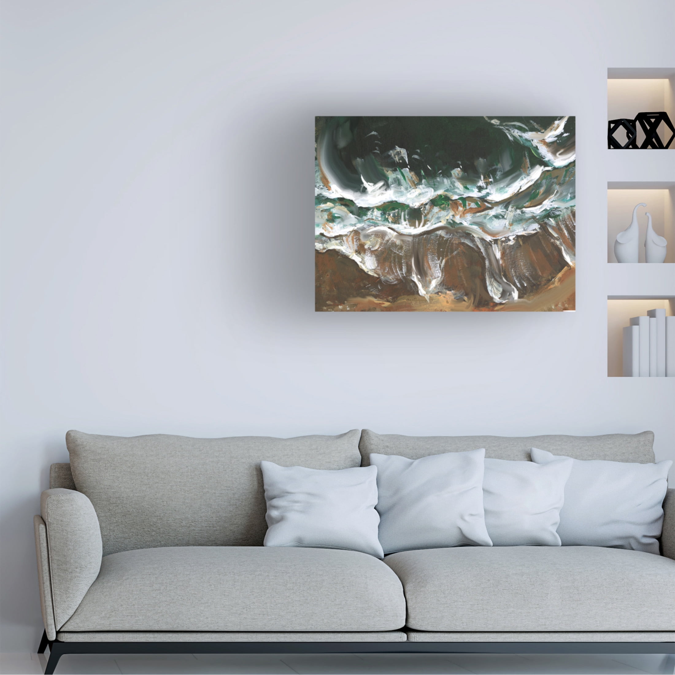 Canvas Wall Art - Melissa Wang 'Wind Melody I' Wall Art for Living Room, Bedroom, or Office Décor by Trademark Fine Art - 24 x 18 Inches